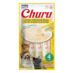 CHURU Creamy Cat Treat Chicken With Cheese 4 Tubes 56g.
