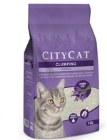 CITYCAT Clumping Cat Litter Lavender Scent - 10L.