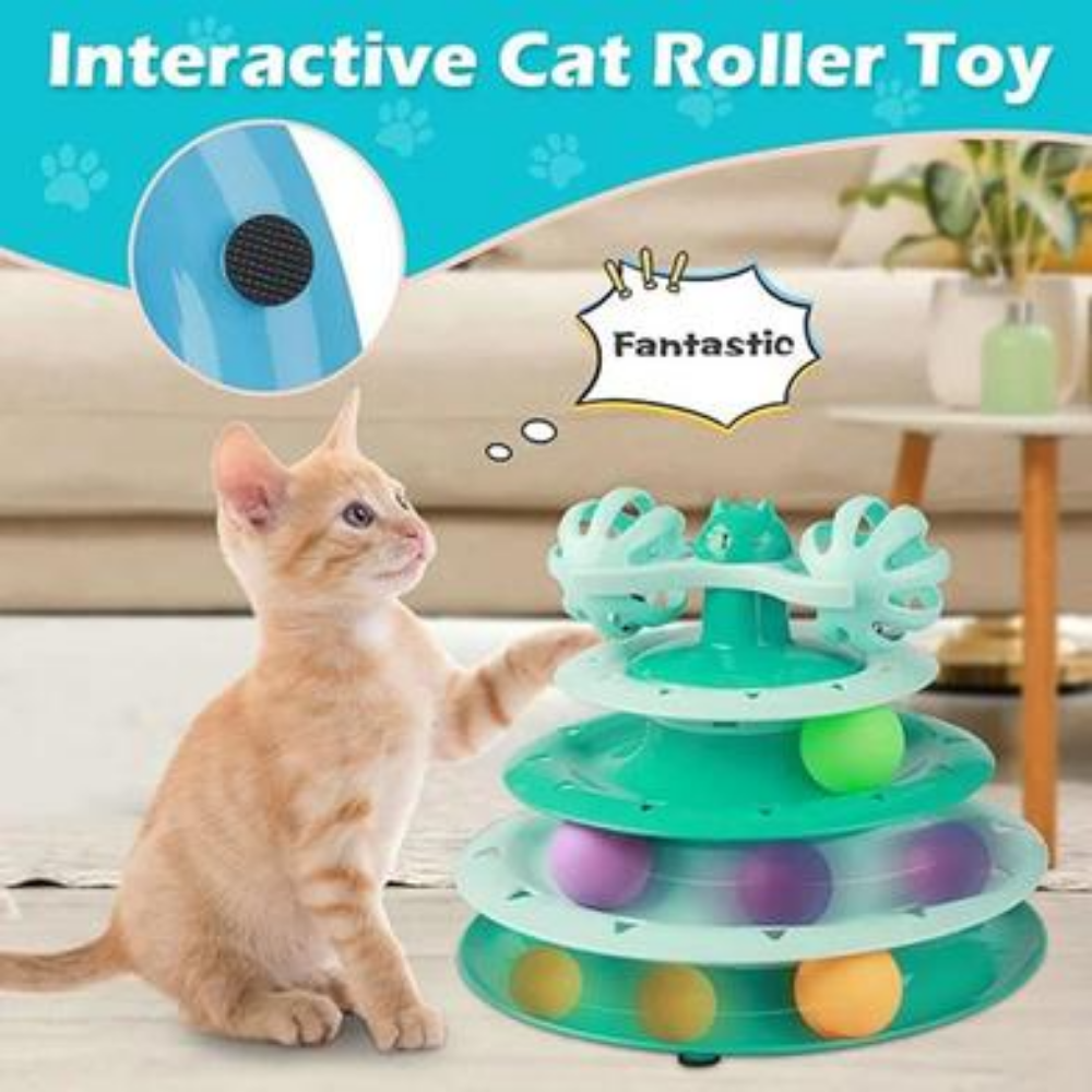 Cat Turntable Toy 3 layers Petfast.shop Generic Cat Exclusive Supplies Toys petfast.shop EgyptDefault Title 675.00