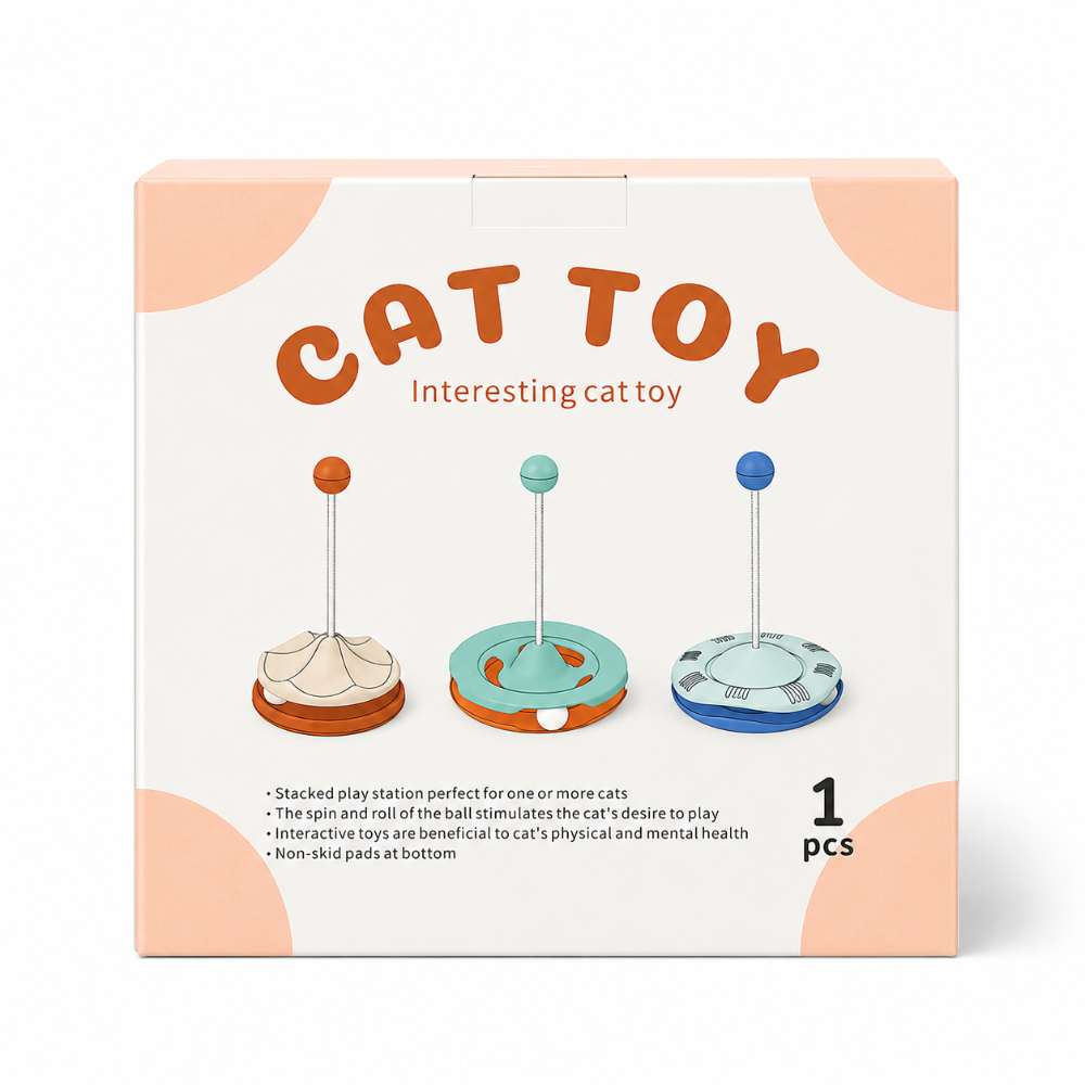 Interactive Feather Cat Toy Color Blue
