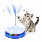 Interactive Feather Cat Toy Color Blue