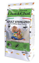 Chat&Chat Care Adult Sterilised Cat Dry Food 900g.