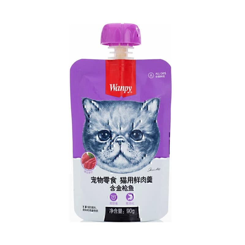 Wanpy Tasty Meat Paste & Tuna 90G.