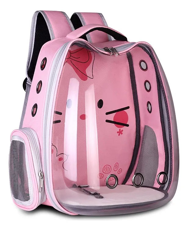 Pet Backpack TransparentPet Bag for cats and small dogs