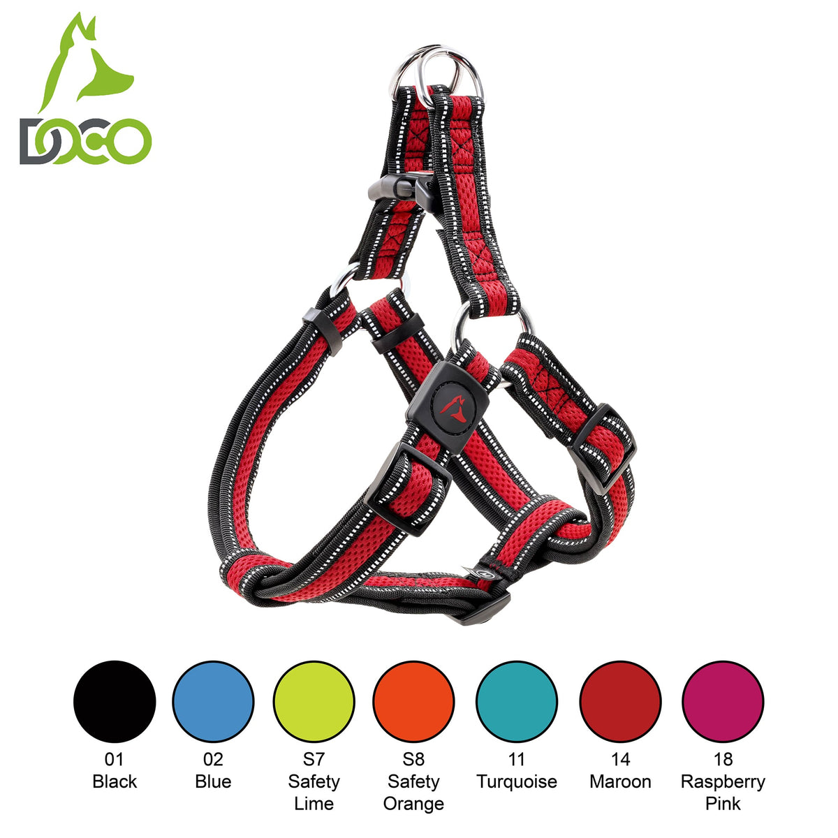 DOCO® Athletica Air Mesh Step-in Dog Harness.