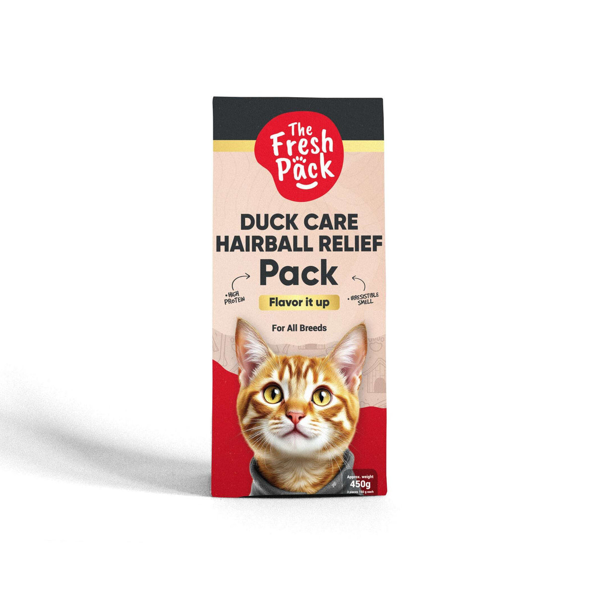 The Fresh Pack Duck Care Hairball Relife For cats - "UMAMI" 450 Grams.