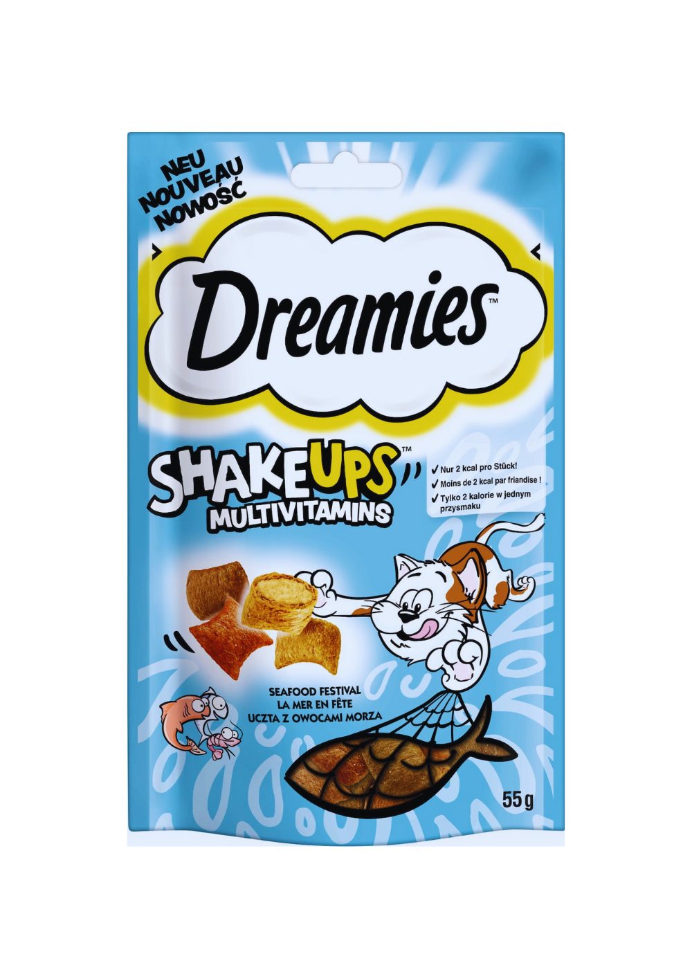 DREAMIES Cat Treat Seafood 55g.