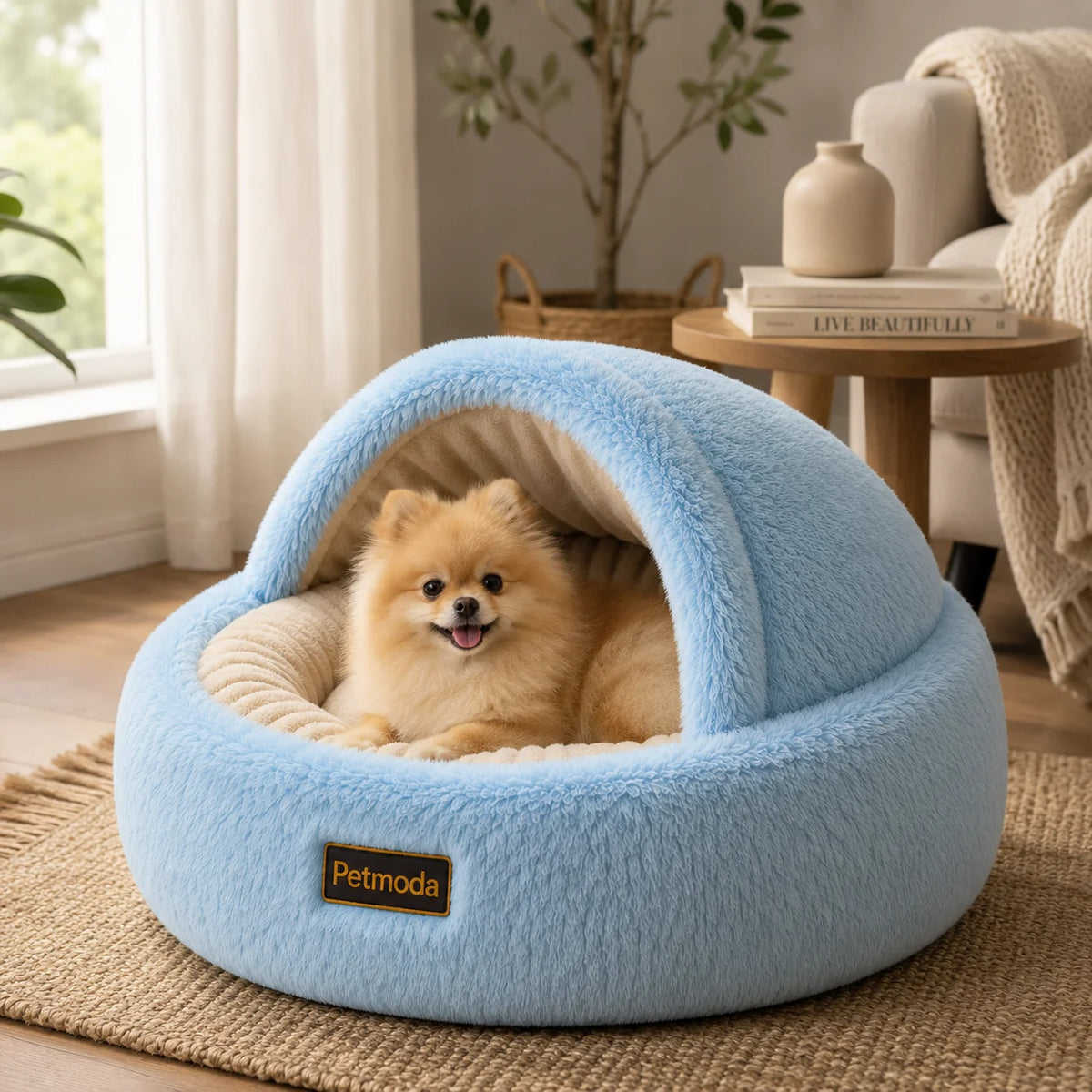 Petmoda Cozy Cave Comfort Bed 45 cm Petfast.shop Petmoda bed Cat Dog Kitten Puppy Supplies petfast.shop Egypt PPE2627S-1 Beige 1449.00