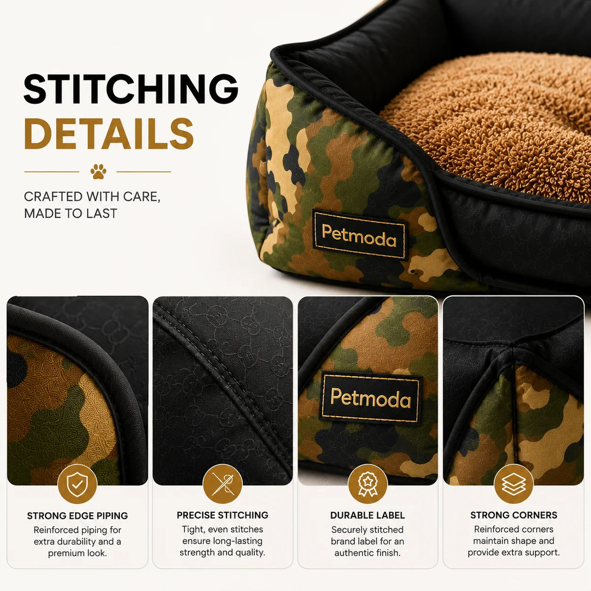 Petmoda Waterproof Bed Army Double Face Medium 70*55Cm