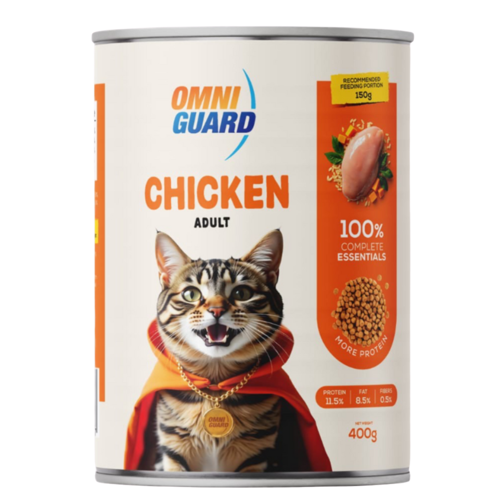 Omni Guard Wet Food for Adult Cat Chicken 400g Petfast.shop Omni Guard Cat Food Wet Food petfast.shop Egypt 50.00