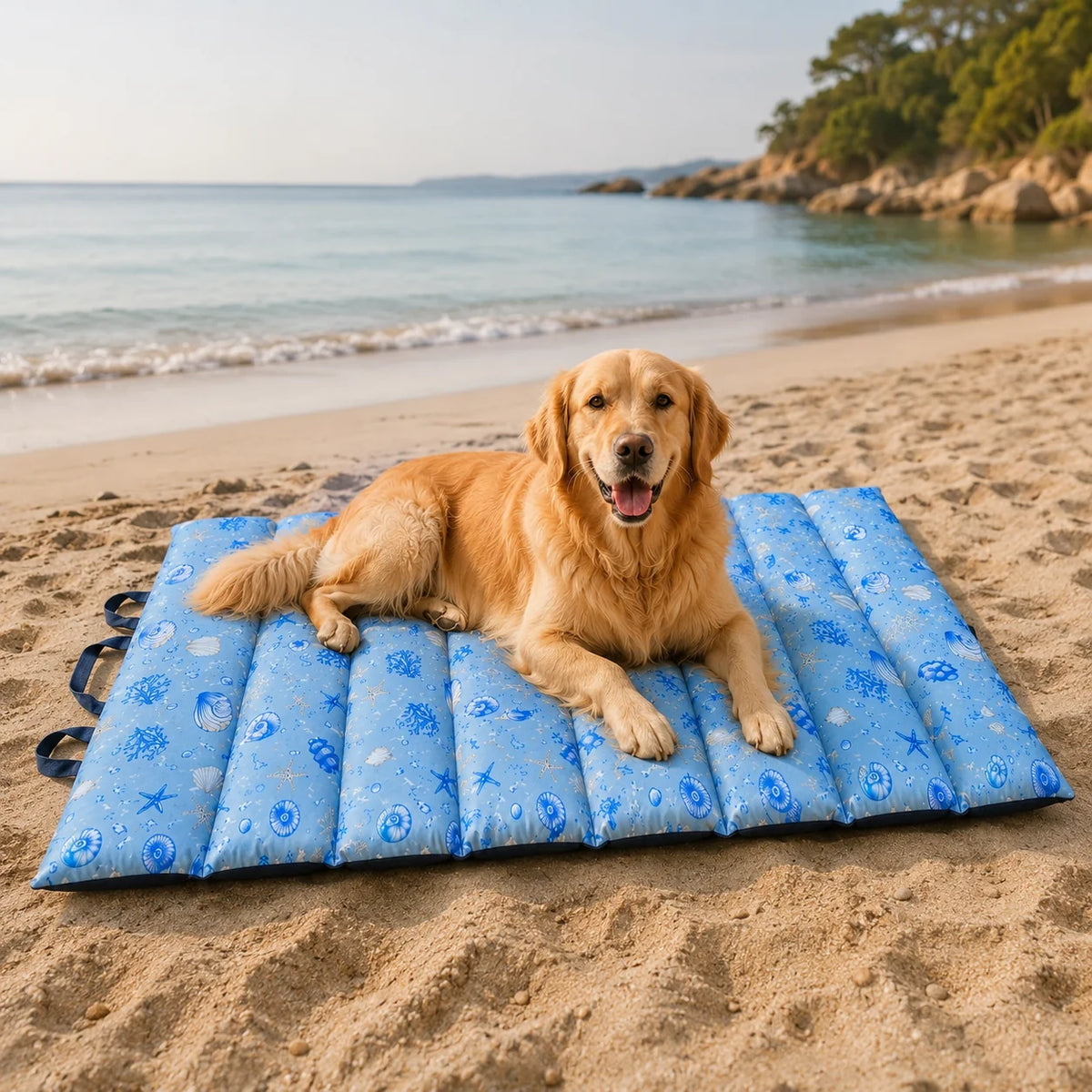 Petmoda Foldable Waterproof Pet Mat – Double-Sided & Portable Petfast.shop Petmoda bed Carriers & Travel Accessories Cat Dog Supplies petfast.shop Egyptblue / Small (75*60 Cm ) 1149.00