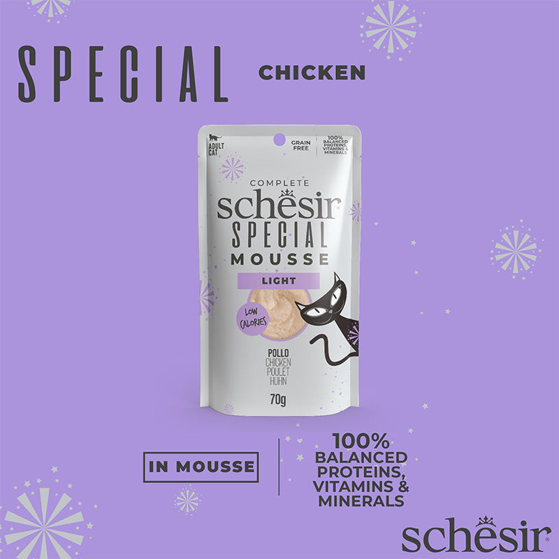 Schesir Light pollo in mousse 70g in busta.