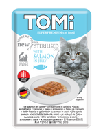 Tomi with Salmon for Sterilised Cats in Jelly (85G).