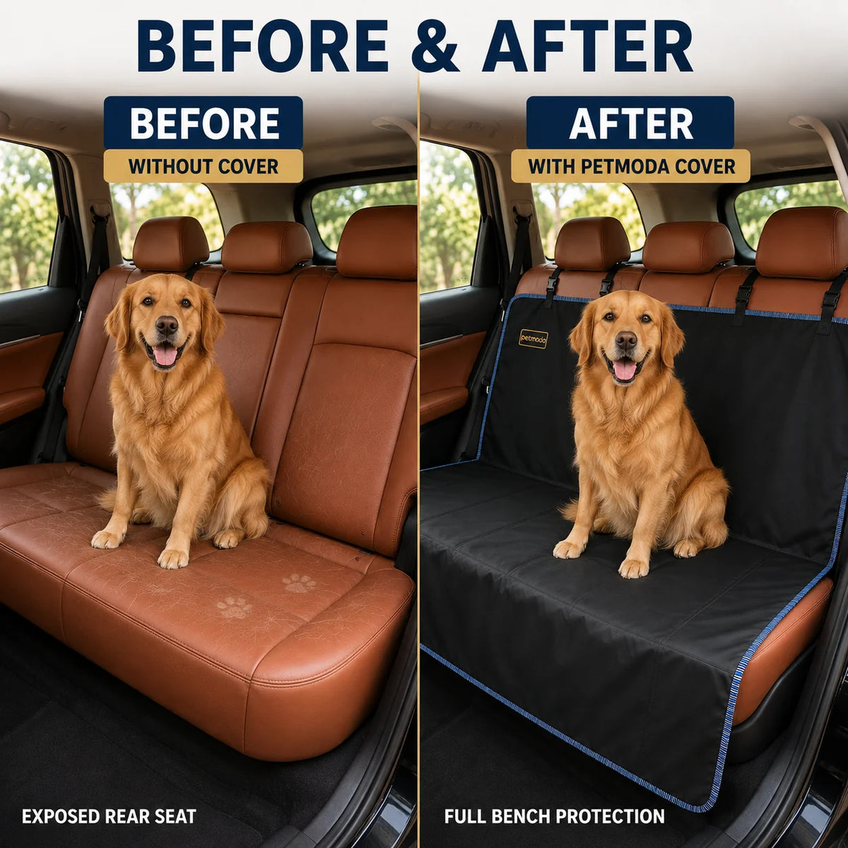 Petmoda Car Seat Cover 1 Sides 143*120 cm
