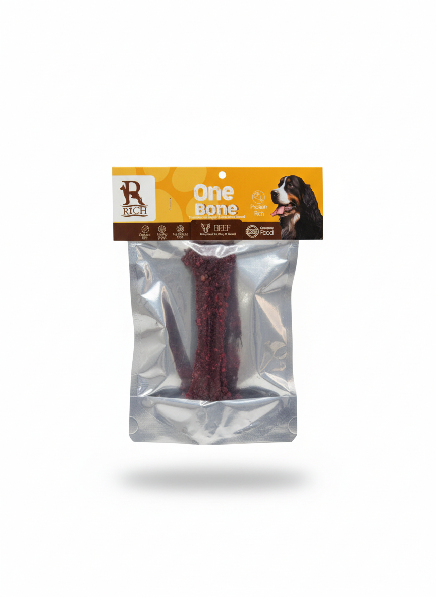 Rich Double Bone Dog Treat with Beef 1 pcs.