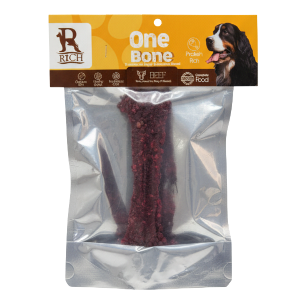 Rich Double Bone Dog Treat with Beef 1 pcs.