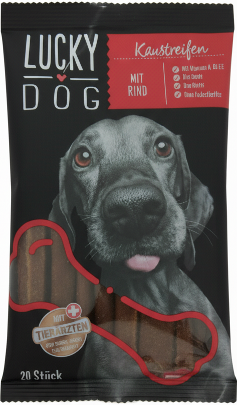 Lucky Dog Beef-Chewables For Adult Dogs 200g.