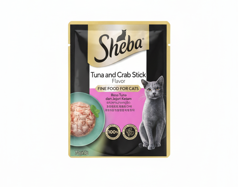 Sheba Premium Cat Food Tuna & Crab Stick 70g