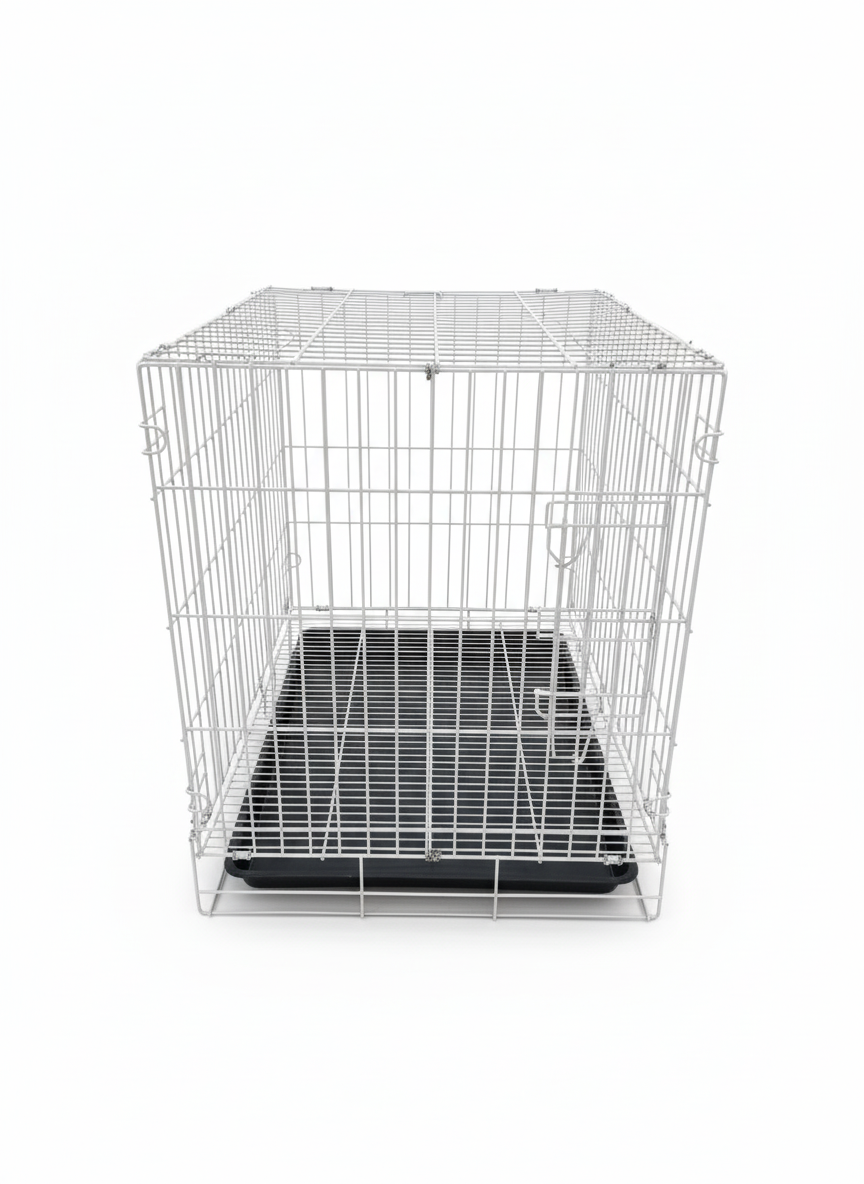 Steel Pet Box 60*45Cm White.