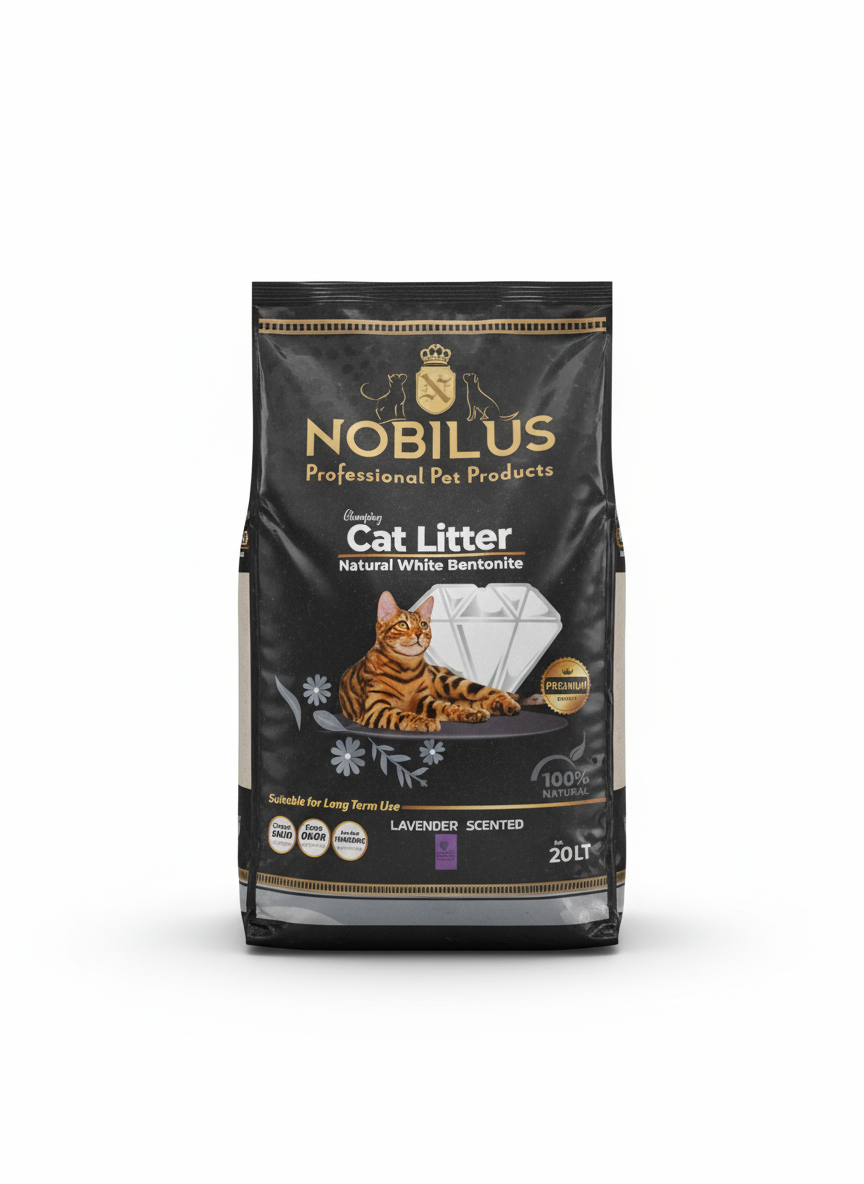 Nobilus Cat Litter 20L (LAVENDER SCENTED).