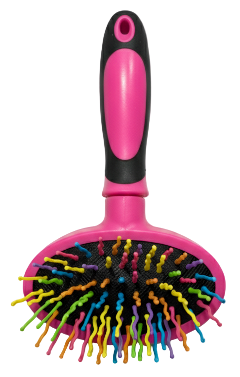 Pet Bath Brush Rainbow Size Small