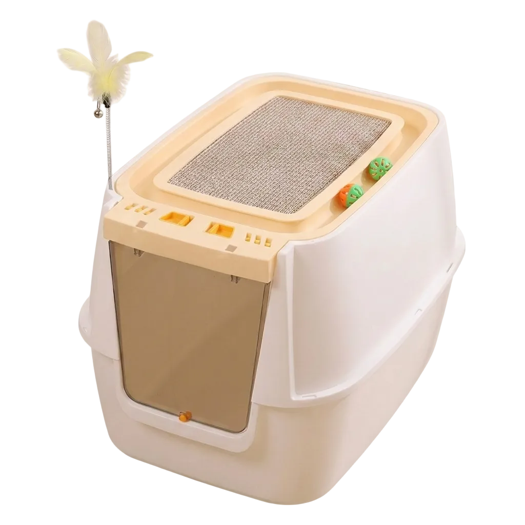 Cat Litter Box with Scratch Size 57.5*40*40 Cm