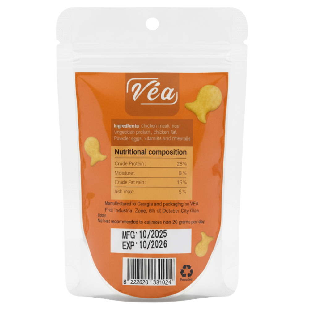 Vea product packaging with orange label on a white background