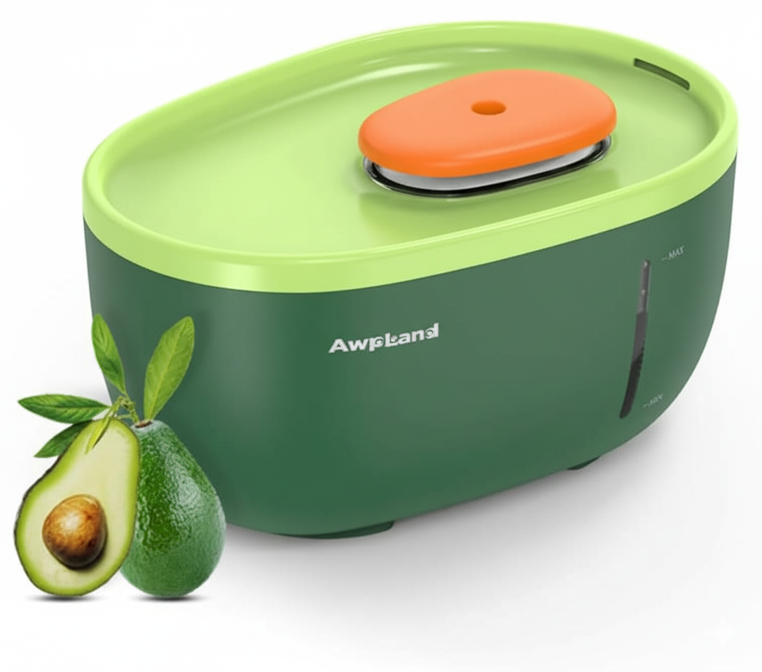 Avocado Cat Automatic Water Water Fountain, 2L.