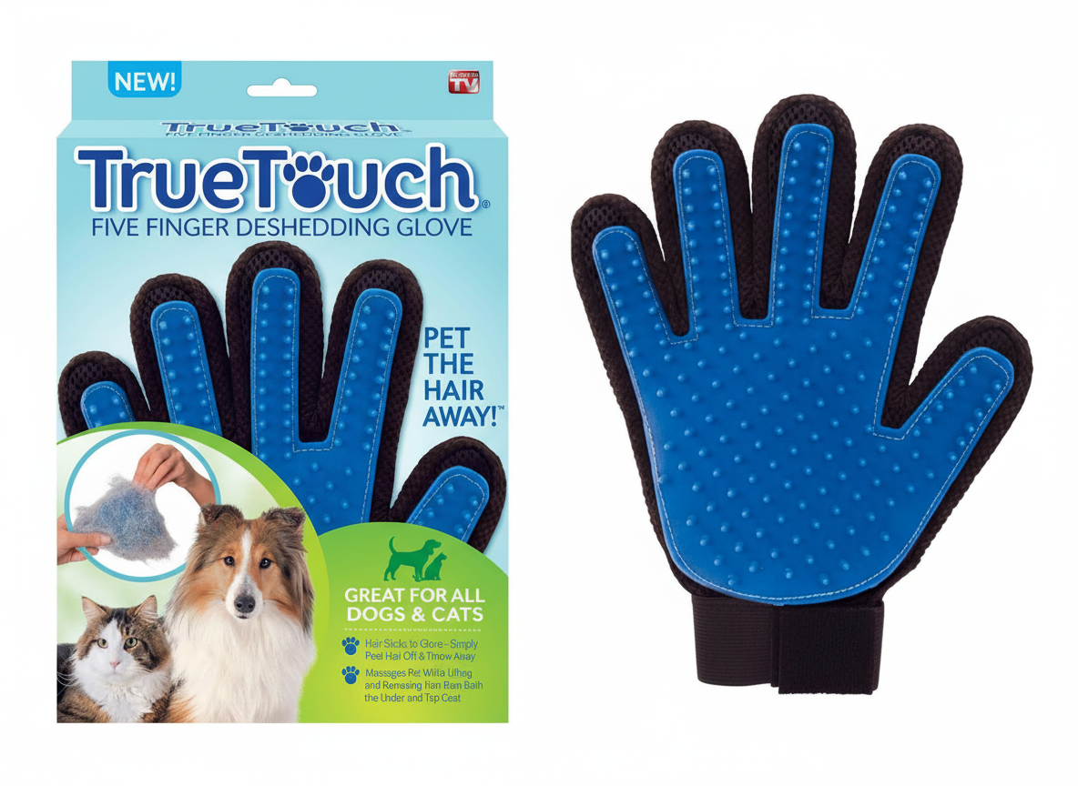 Hair Grooming Brush and Shedding Removal Glove for Dogs and Cats 1 Piece.