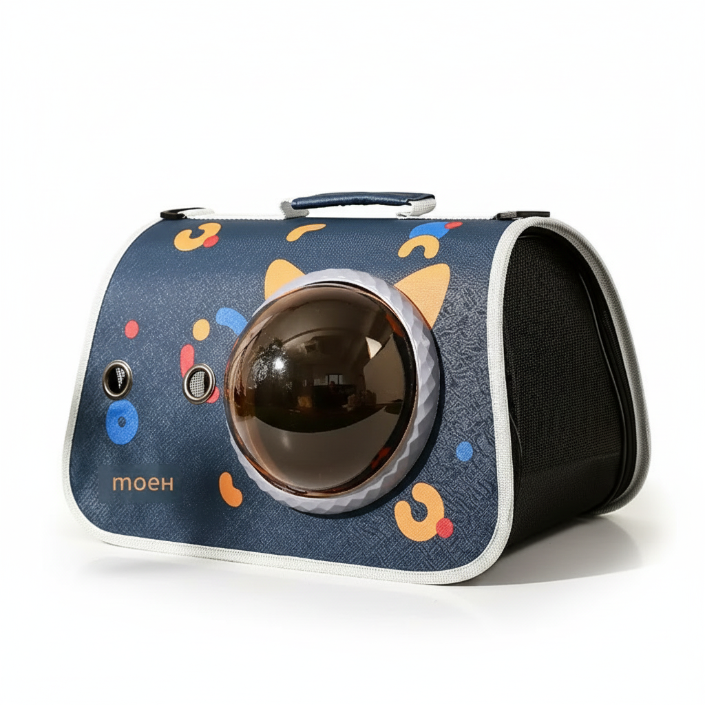 Pet Carrier BackpackStarry Sky Blue for Cats and Small Dogs.