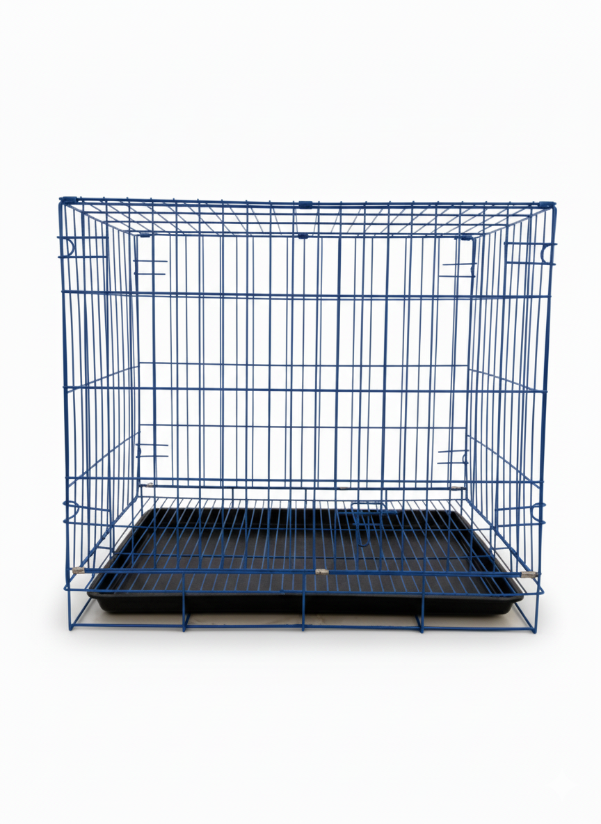 Steel Pet Box 60*45Cm Blue
