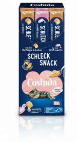Coshida Creamy Snack Liquid Treat - for cats, with poultry, liver and salmon 7 sticks *16g.