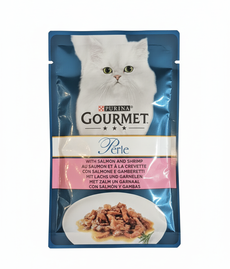 Gourmet Perle with Salmon & shrimp Pouch 85g