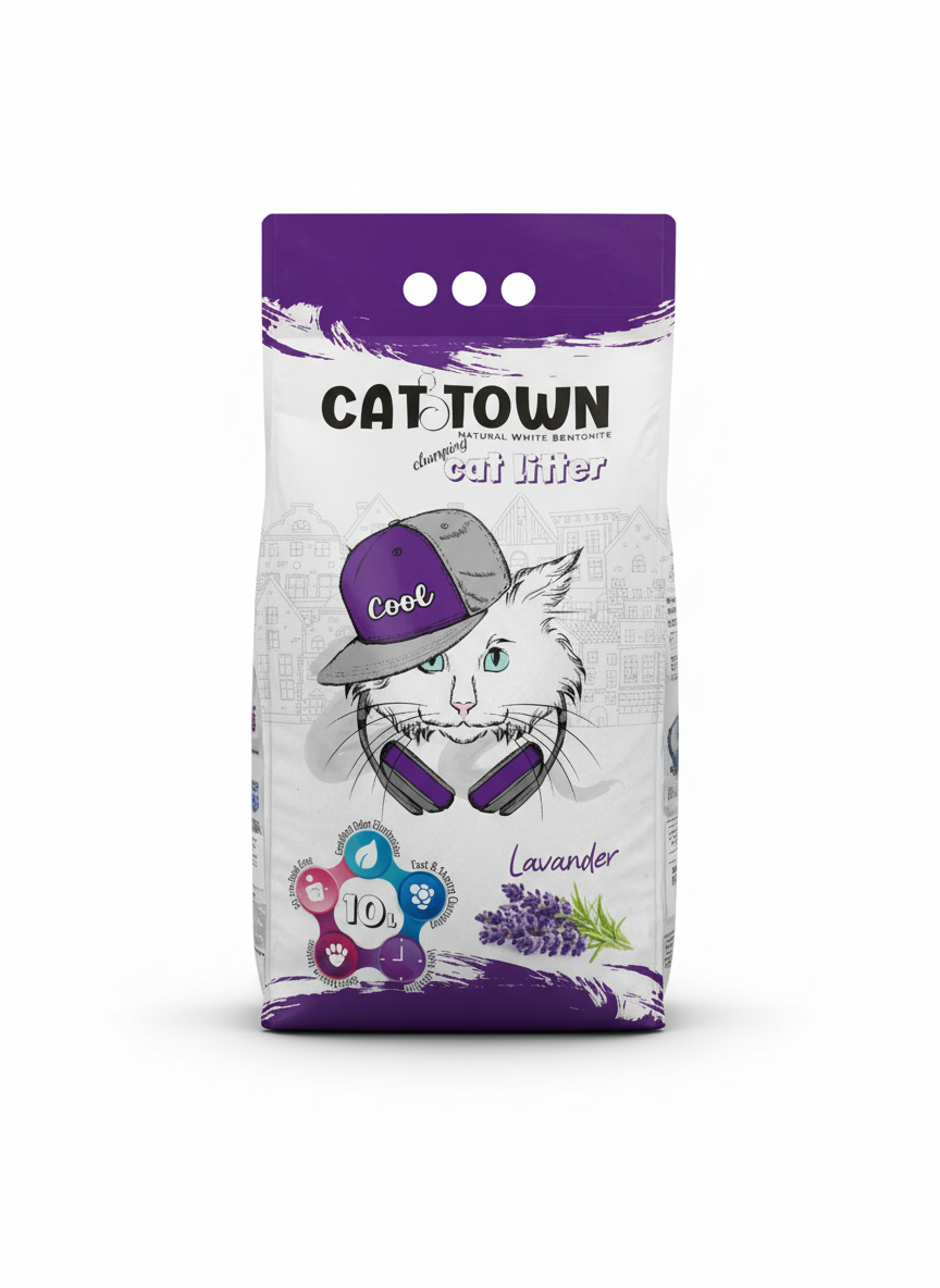 Cat Town Cat Litter Lavender 10L.