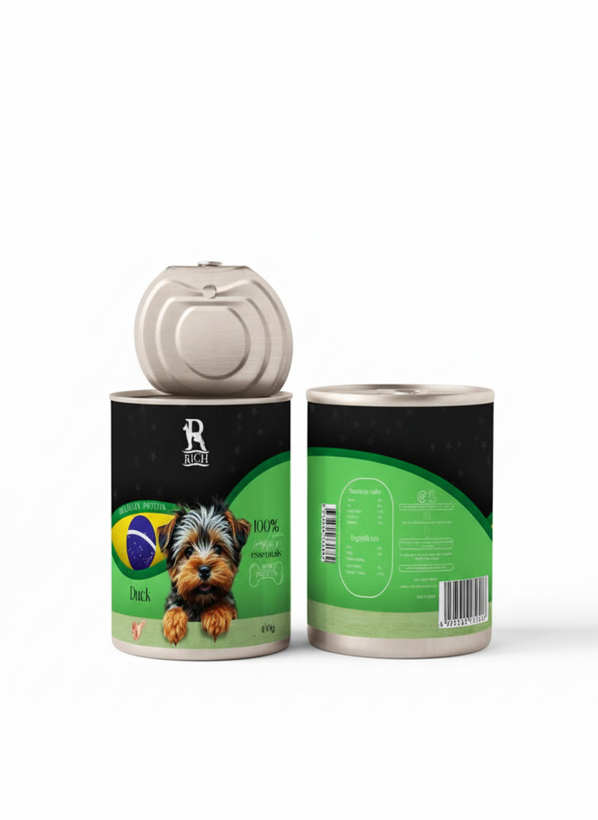 rich dog food - duck - 400 g.