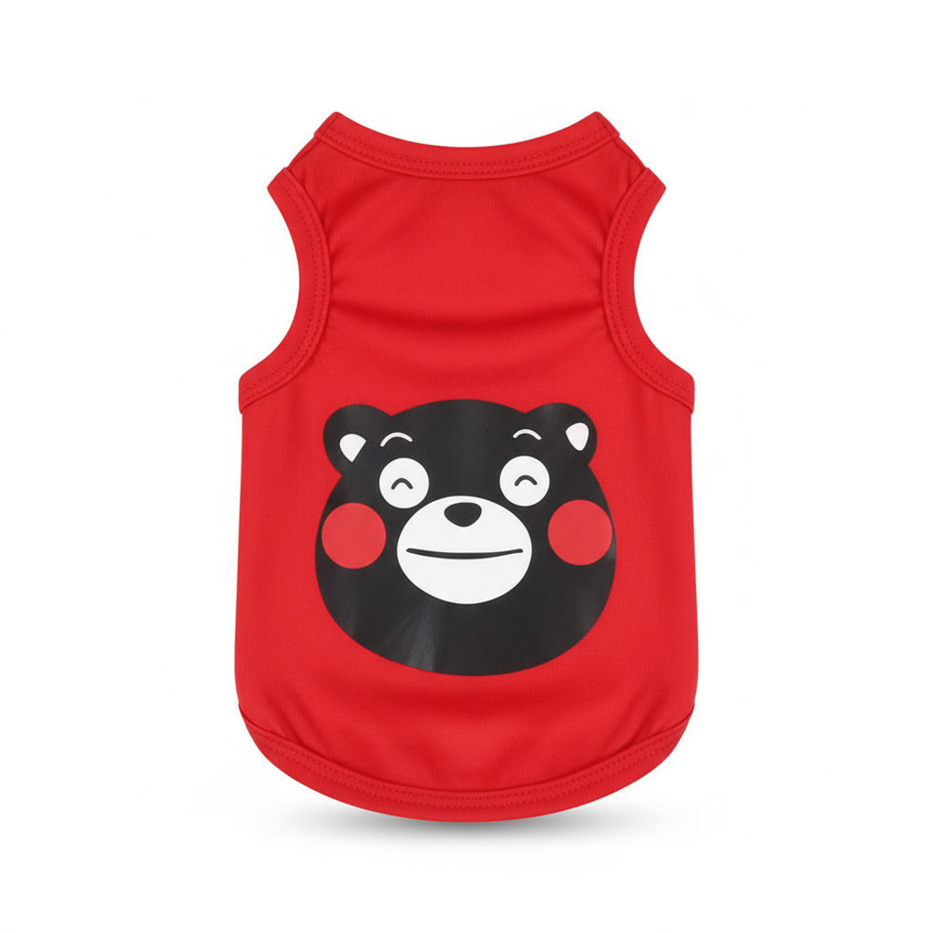 Dog Cloth Red Bear