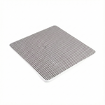 Gray textured mat on a white background