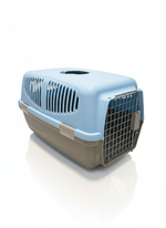Travel Pet Box with Clips 56*26Cm Light Blue.