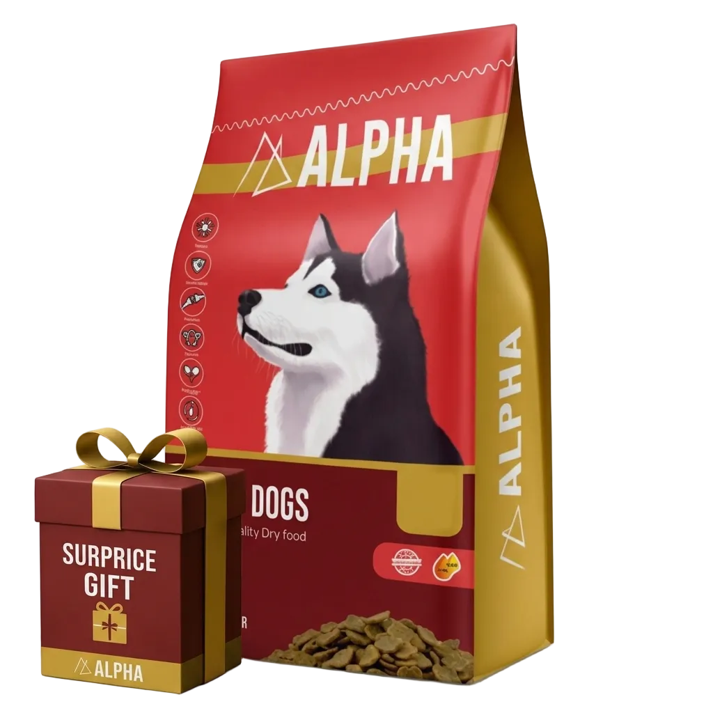 Alpha Dry Food Dog with Chicken + Surprise Gift