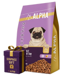 Alpha Dry Food Small adult With Poultry 4 kg + Surprise Gift