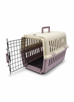 Naomi Pet Crate Purple - With Bowl and Plastic Pad 45.5*31*30.5cm.