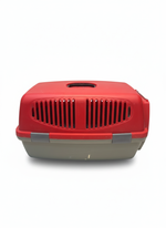 Travel Pet Box with Clips 56*26Cm Red.