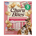 Churu Bites Chicken Recipe wraps Chicken with Salmon Recipe For Dogs 8 Packs.