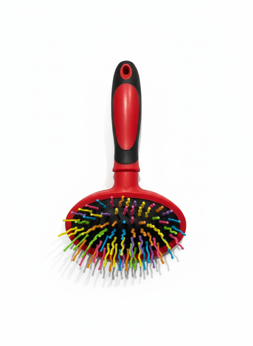 Pet Bath Brush Rainbow Size Small