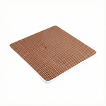 Brown textured mat on a white background