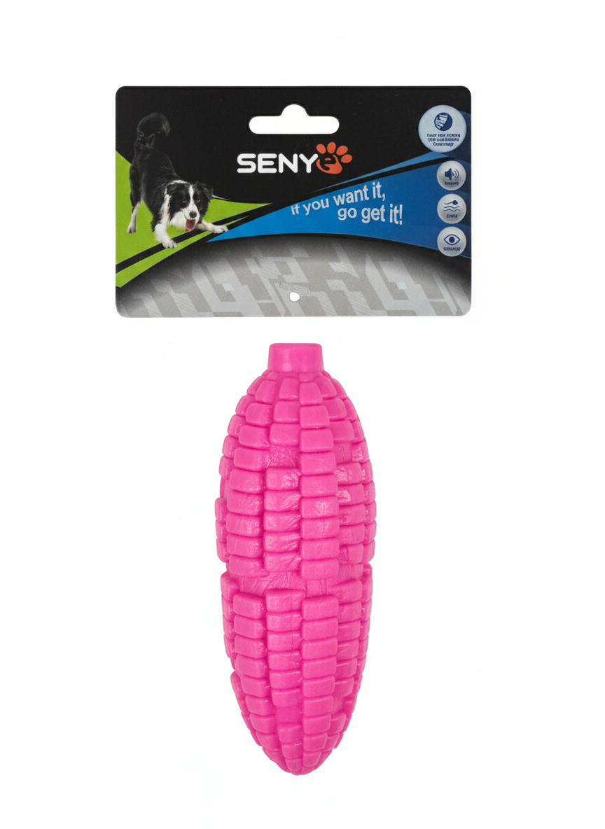Senye Corn Shaped Squeaky Dog Toy.