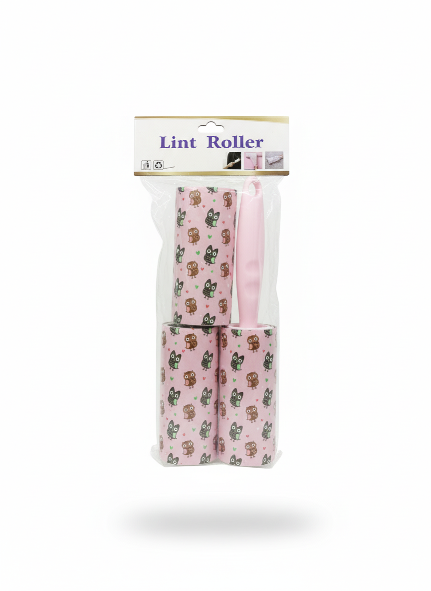 Lint Roller Set with 2 Decorative Refills.