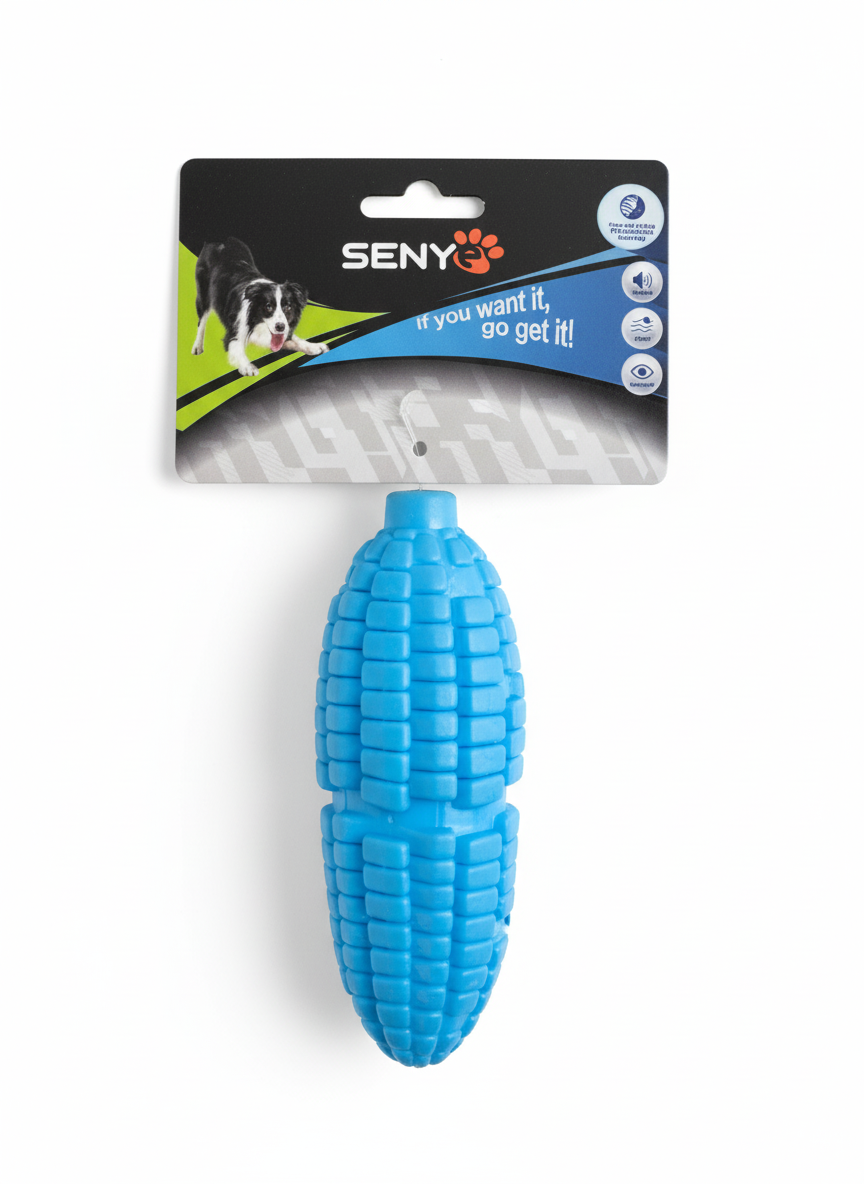 Senye Corn Shaped Squeaky Dog Toy.