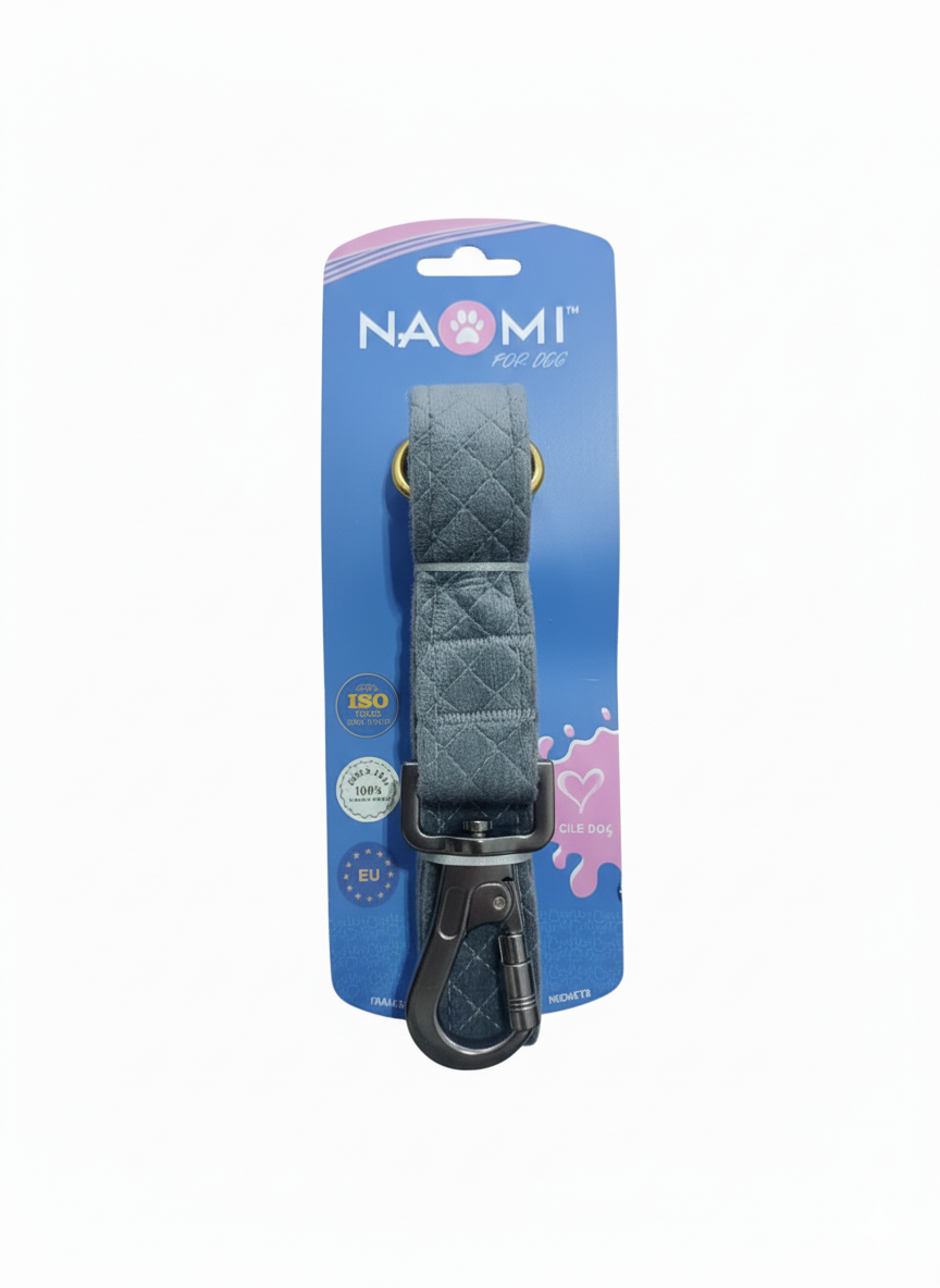 Naomi Gray Suede Leash 180cm.