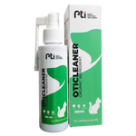 PTI Otic Cleaner bottle and packaging on a white background